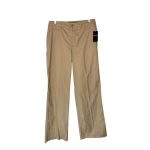Ralph Lauren Black Label Women's Tan Basic Classic Casual Wide Leg Pants Size 6